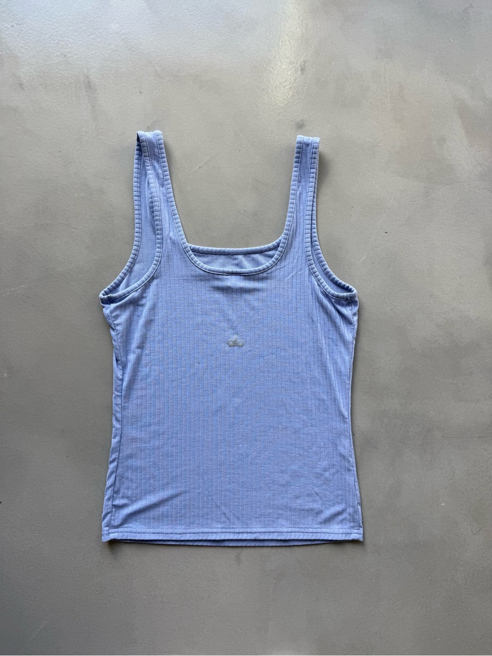 ALO Yoga Light Blue (lavender/periwinkle) Ribbed Tank - Scoop Neck